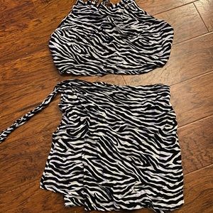 Beach cover up two piece